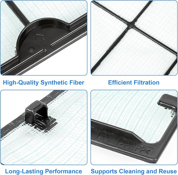 2Pcs 4007597 Mini Split Air Filter Replacement for Daikin Mini Split Units CTKS20KVMA, CTXS07LVJU, CTXS07WVJU9, 12.4'' * 11.8''