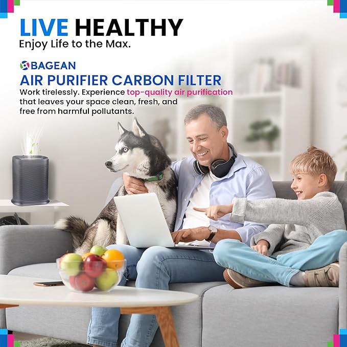 Bagean Activated Carbon Pre Filter A Replacement - Compatible with Honeywell HPA300 Air Purifier Series - Fits Honeywell HPA300 Prefilter A - Air Filters Absorb Odors and Freshen Your Home (4-Pack)