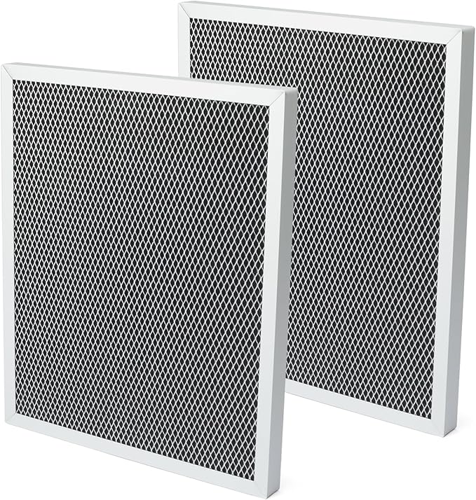 2Pcs 5443 Washable Dehumidifier Filter Compatible with Whole-House Dehumidifiers Models 1830 1850 1852 and Ventilation 8191 8192, MERV 8 10x12x1 Replacement Parts