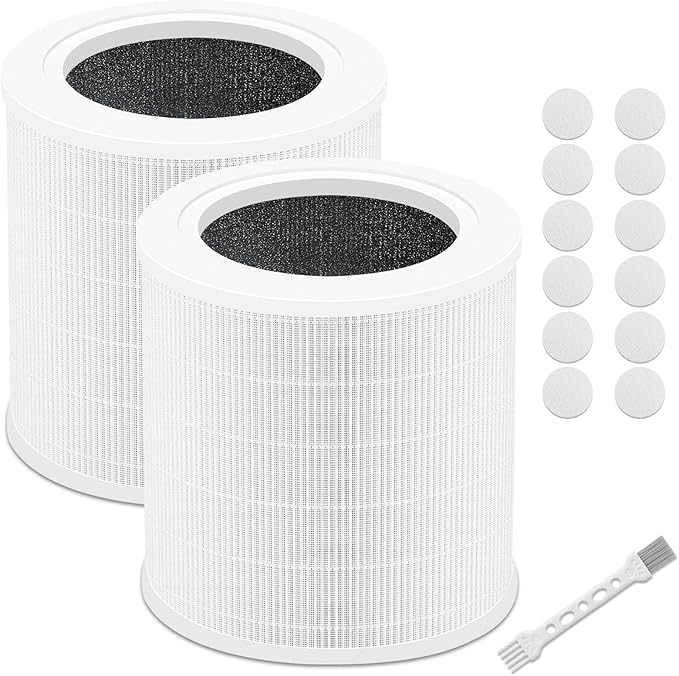 2 Pack A2001 Replacement Filter,Efficiency 3-In-1, H13 True, Compatible with 2001 air puri-fier filter replacement,Compared to Part NO#AF-2001 h13 filter replacement,Compatible with A2001 Filter
