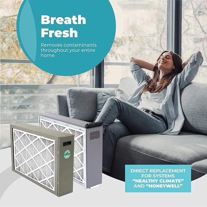 Honeywell 20x25x4 Air Filter Replacement MERV 11, FC100A1037 Pleated HVAC AC Furnace Filters with Wholesalehome Cleaning Cloth, 3-Pack (Actual Size: 19.94 x 24.88 x 4.38 Inches)