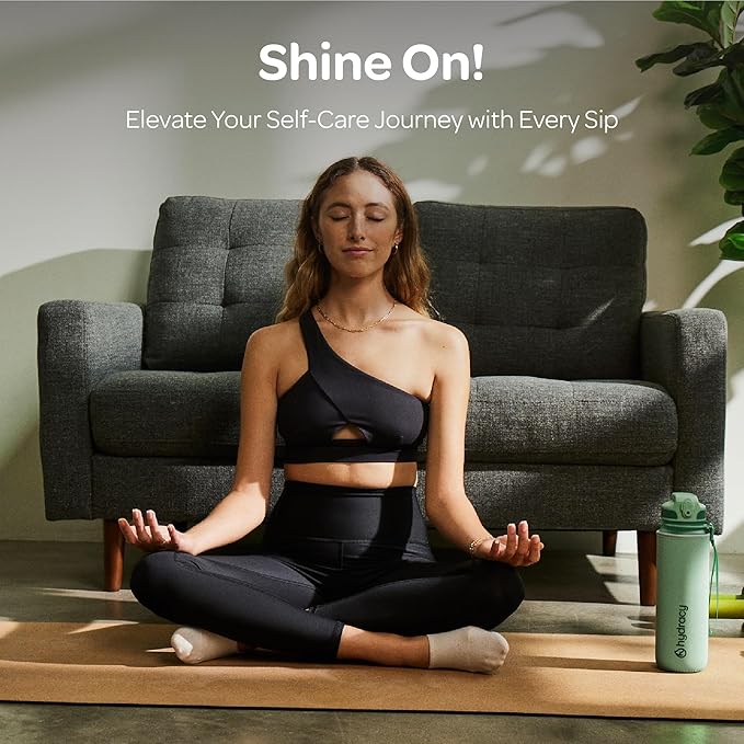 Hydracy Water Bottle with Time Marker -Large BPA Free Water Bottle & No Sweat Sleeve -Leak Proof Gym Bottle with Fruit Infuser Strainer & Times to Drink -Ideal for Fitness Sports & Outdoors