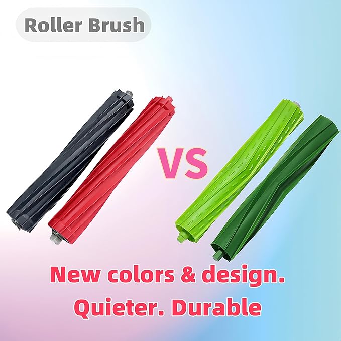 Replacement Parts accessories for iRobot Roomba e5 e6 i1 i2 i3 i4 i5 i6 i7 i8 j5 j6 j7 j8 and all Plus i e j Series Vacuum Cleaner 2 Set Roller Brushes 6 HEPA Filters 6 Tangle-Free Side Brushes