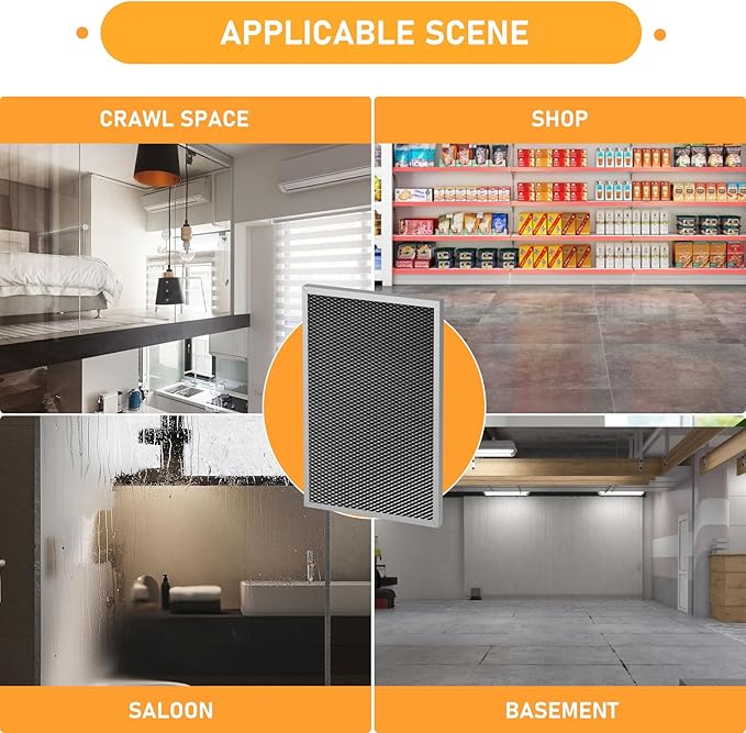 5695 Washable Dehumidifier Filter Replacement MERV 8 Compatible with Whole-House Dehumidifiers Models 1820 & E070 Series, Size: 8 x 11.7 x1, 2 Pack