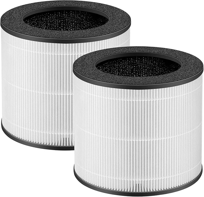 Replacement True he-pa Filters Compatible with Ganiza Air Purifier A10,H13 3-IN-1 4-Stage Filtration High-efficiency Activated carbon,2-Pack H13 4-Stage Filtration Activated Carbon 3-in-1