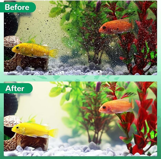 Aquarium Filter Cartridge Compatible with Whisper Bio-Bag Power Filters, 12 Pack Medium Filter Cartridges for Whisper Repto Filter