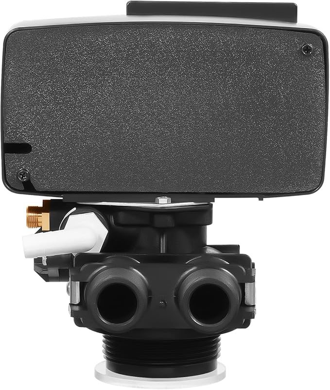 Water Softener Control Head,110V 3W Timer Water Softener Control Valve Backwash Head, 5600xstst Digital Control Valve Water Softener Head Replacement For Filter Resin Tanks, Black