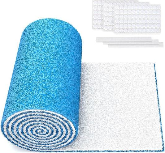 Air Vent Filters Roll, 90" x 12" Cut to Fit (35+ Filters), MERV 8 Triple Vent Filter Kit for HVAC Furnace Vents, Home Floor, Ceiling, Grilles