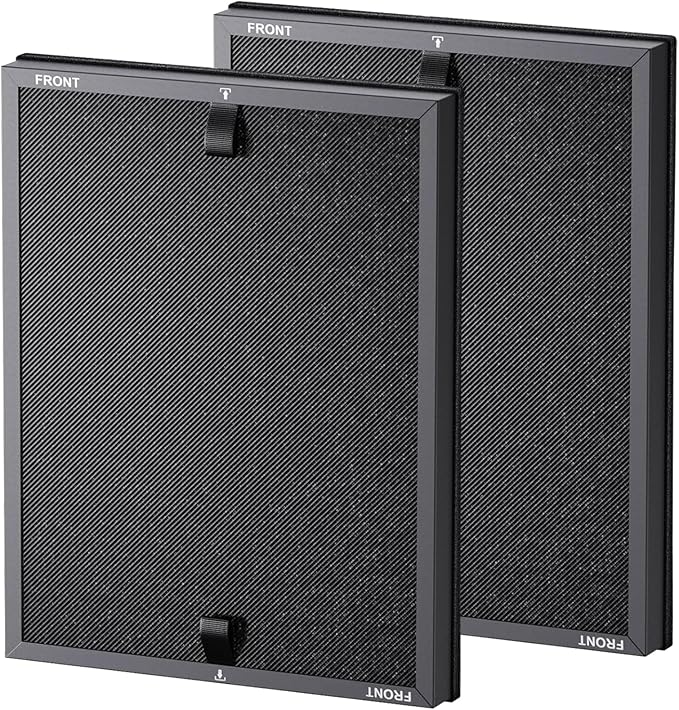 HAP602 Replacement Filter for ECOSELF HAP602 / HAP602WF Air Purifier, 3 IN 1, H13 True Hepa with High-Efficiency Activated Carbon and Pre-Filter, 2 Pack