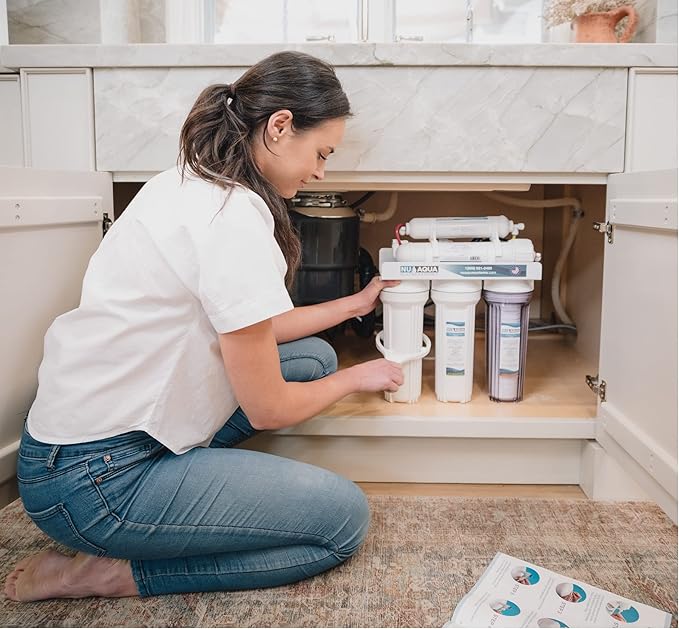 NU Aqua Reverse Osmosis Carbon Block Filter 10 Inch Replacement - 5 Micron Universal RO Water Filtration System Cartridge - 2 Pack of Premium Filters