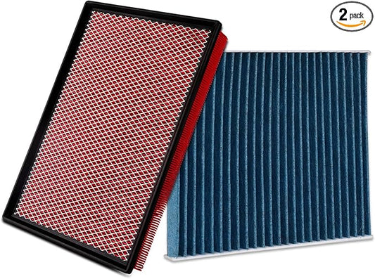 Cabin & Engine Air Filter Fit for RAM 1500 2016-2018 (5.7L), RAM 1500 Classic 2019-2020 (3.6L/5.7L), RAM 2500 2016-2018 (5.7L) Replace#CF11671 CA9401