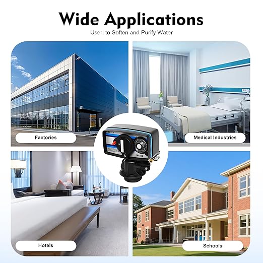 5600SM Water Softener Control Valve, Whole House Time Type Digital Control Valves, High Performance Digital Metered with Intelligent System