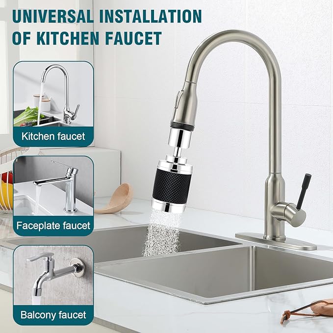5 faucet filters - kitchen sink/bathroom sink alternatives - faucet extender PP cotton - strong filter to improve water quality