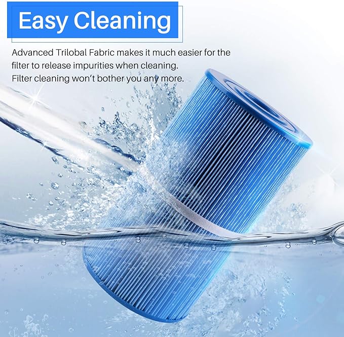 POOLPURE PLFC-6430-M Spa Filter Replaces Watkins 31489, Compatible Pleatco PWK30-M, Filbur FC-3915M, P/N0969601, 71825, 73178, 73250, 3 Pack.