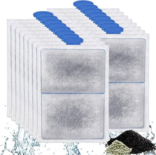 driamor 16 Pack PF-L Fish Tank Filter Cartridges Compatible with PF20, PF30, PF40 and PF75 Power Filters, Aquarium Large Carbon Filters Cartridge Replacement