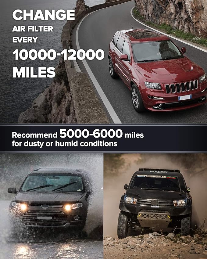 PHILTOP Engine Air Filter CA11480 Replacement for Ford Fusion 2013-2020, Edge 2015-2024, GT 2017-2022 & Lincoln Continental 2017-2020, MKX 2016-2018, MKZ 2013-2020, Nautilus 2019-2023
