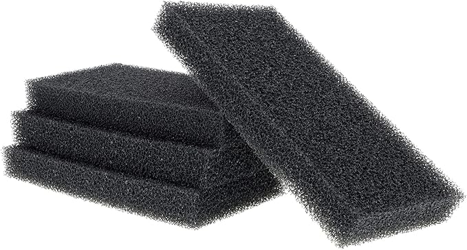 ALEGI 4 Pieces Aquarium Filter Foam Sponges Pad, Fish Tank Bio Sponge Coarse Sheet Filter Media Pad, Cut-to-Size Foam for Pet Filters (8x4x1 Inch 4 Pcs)