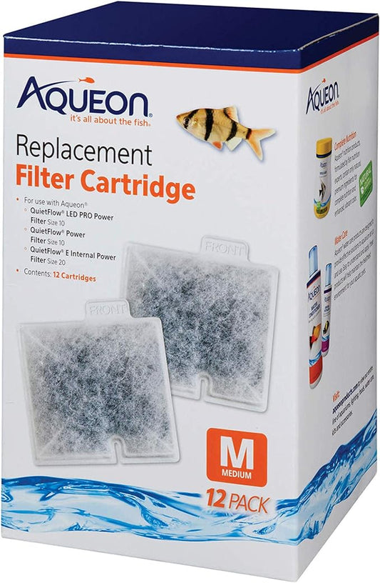 Aqueon Replacement Filter Cartridges Medium - 12 pack