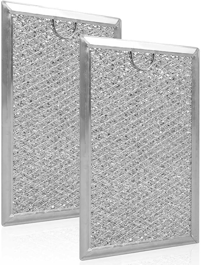 2 Pcs Microwave Grease Filter Fit for GE JVM6175EK5ES JVM6172SK5SS JVM6175SK5SS JVM6175YK5FS