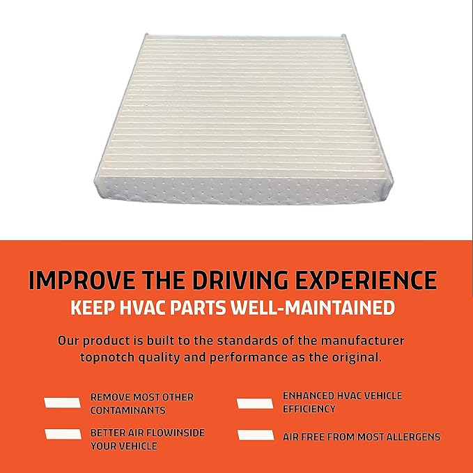 Cabin Air Filter Replacement - Pack of 1 - Made in USA - Compatible with Various Dodge, Jeep and Mazda Car Models - Replaces O.E. 68406048AA, 68318365AA