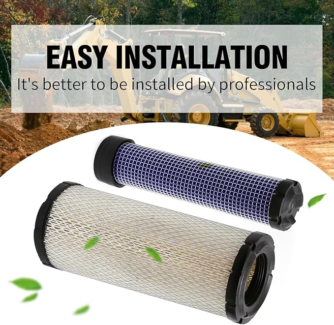 2 Pack P822769 Air Filters, Replacement for Kubota L48 R420 R520 U45S M4700 M4800 M4900 M5400 M5700 U45ST U55-4 MX4700 MX5000, Replaces P822769 RE68048 RE68049