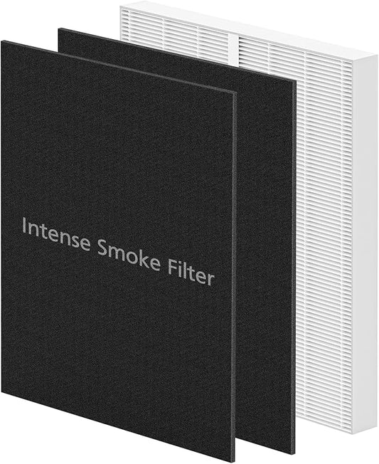 AP-1512HH & 200M Filter Compatible with Coway Airmega AP-1512HH and 200M Air Purifiers, Compared to Part # 3304899, 1 Efficient Filter and 2 Intense Smoke Pre-Filters, Black