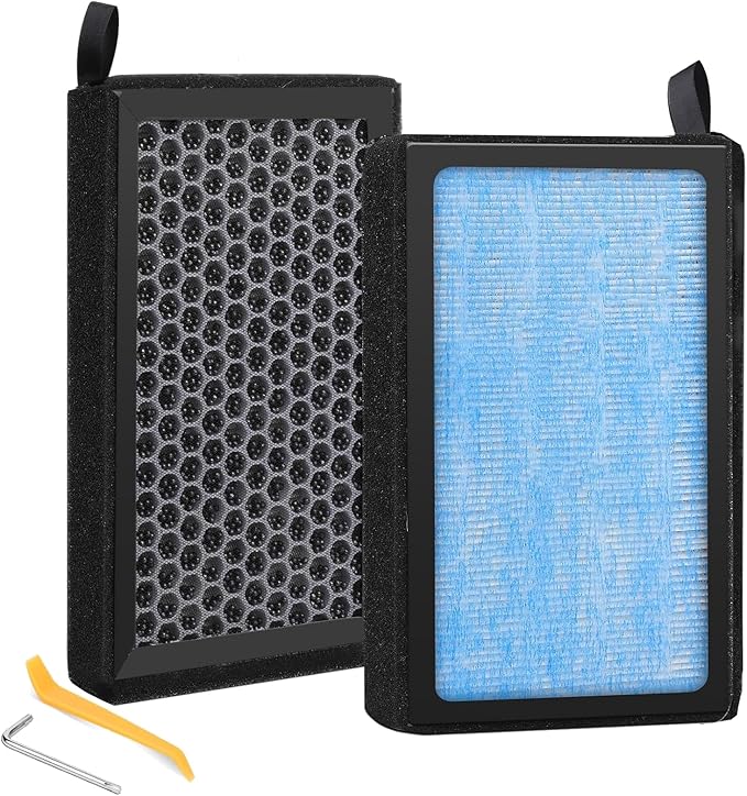 Tutor Auto Cabin Air Filter Compatible with Tesla Model 3 Model Y, HEPA & Activated Carbon for 2016-2023 Tesla Accessories, 2Pack