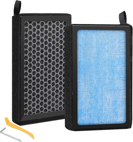 Tutor Auto Cabin Air Filter Compatible with Tesla Model 3 Model Y, HEPA & Activated Carbon for 2016-2023 Tesla Accessories, 2Pack