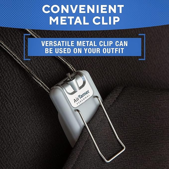 AirTamer A302 | Small Personal and Portable Air Purifier | Lithium Battery Operated | New Electrostatic Purification Technology, Proven Performance, Metal Travel Case