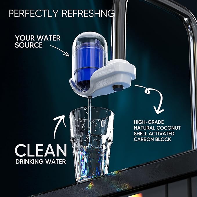 BOGDA Faucet Water Filter Replacement Fit for All P-ur, P-UR PLUS FM-2500V, FM-3700, RF3375, PFM400H PFM450S PFM150W PFM350V PUR-0A1 FM2500V FM-3700 Faucet Mount Filtration Systems, 3 Filters