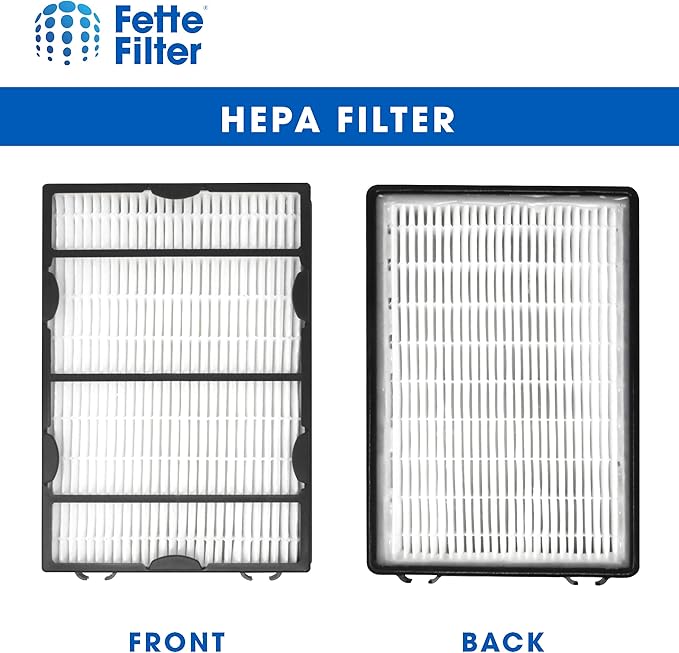 Fette Filter - HAPF600 Series True Hepa Filter B Set Compatible with Holmes Air Purifer for Select Models Includes 4 True Hepa Enhanced Filter and 4 Advanced Odor Reducing Filter