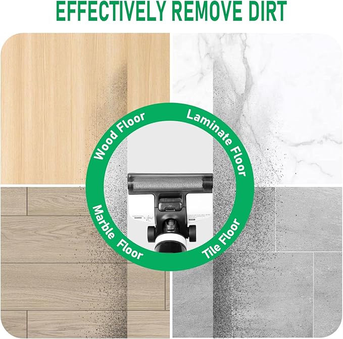 Roller Brush Replacement Kit Compatible with Tineco iFloor 2, iFloor 3,Floor One S3 Cordless Wet Dry Vacuum Cleaner,2 Pack Brush Roll Replacement Accessories