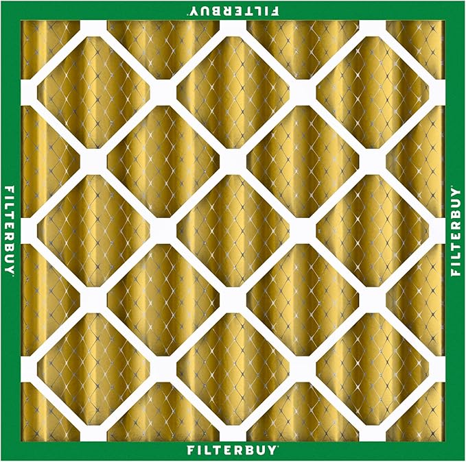 Filterbuy 20x20x4 Air Filter MERV 11 (MPR 1200) Allergen Defense Replacement (2-Pack), Electrostatic Pleated HVAC AC Furnace Filters, Made in USA (Actual Size: 19.50 x 19.50 x 3.63)