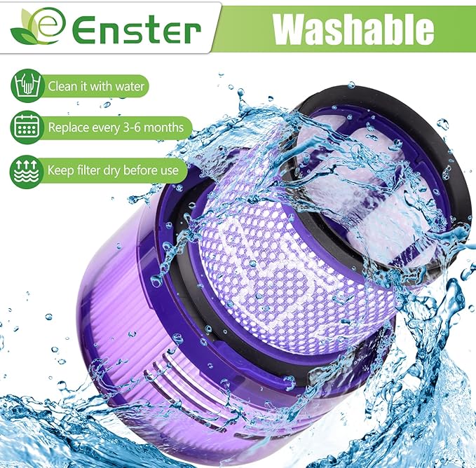 SV18 Filter Replacement Compatible with Dyson Digital Slim Origin Fluffy Extra Cordless Vacuum Part No. 970612-01 for Dyson Digital Slim Filter SV18 (3 Pack)