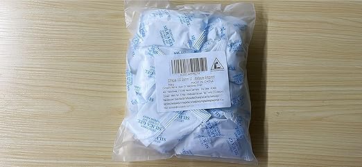 O2frepak 100 Gram(10Packs) Food Grade Moisture Absorbers Silica Gel Packs Desiccant for Storage,Food Safe Dessicant Silica Gel Packets for Moisture Storage Control