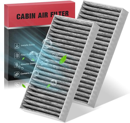 BDFHYK CF10747 Cabin Air Filters with Activated Carbon Compatible with Jeep Liberty 2008-2012, Compatible with Dodge Nitro 2007-2011 3.7L 4.0L V6, 2PCS