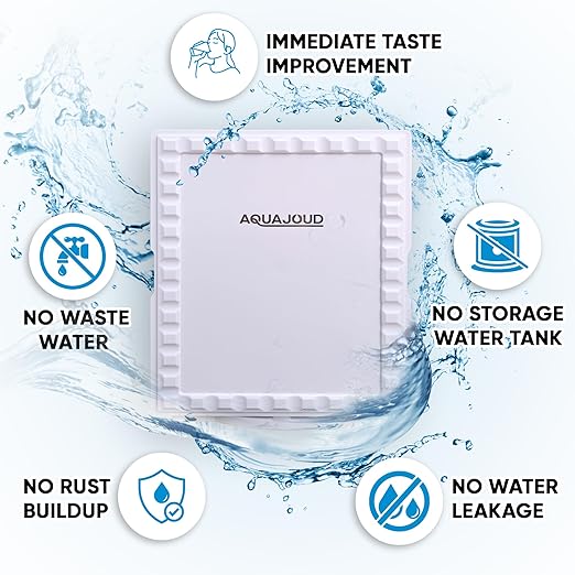 Tankless Under-Counter Water Filter System - 5-Stage Filtration Removes Odor & Chlorine, Includes Chrome Faucet - Ideal for Under Sink, Refrigerators, Coffee & Ice Makers