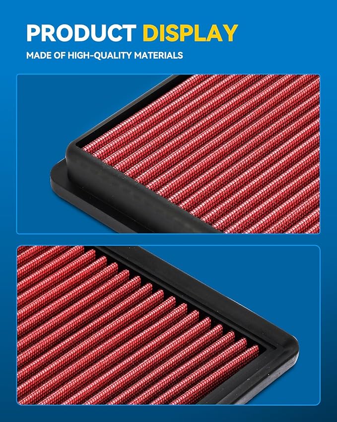 PHILTOP Engine Air Filter, Replacement Car Air Filter for CA10262, 2007-2021 Expedition, 2009-2021 F150, 2017-2021 F150