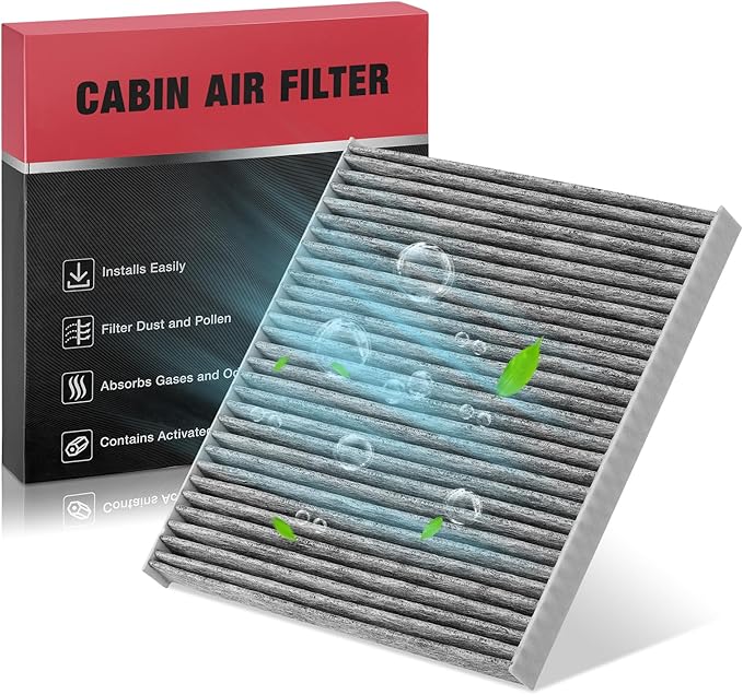 BDFHYK 1PC CF12307 Cabin Air Filter with Activated Carbon Compatible with Jeep 2019-2023 Cherokee 2.0L 2.4L 3.2L