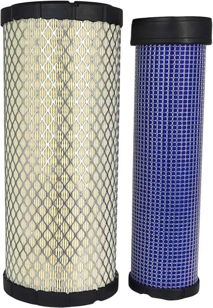 Outer Inner Air Filter Set 40007576 40049446 Compatible with LS K5047 K5055 MT230 MT235 MT240 MT340 MT342 MT345 MT347 MT350 MT352 MT355 U5020 U5030 XG3135 XG3140 XR4040 XR4140 XR4145 Tractor