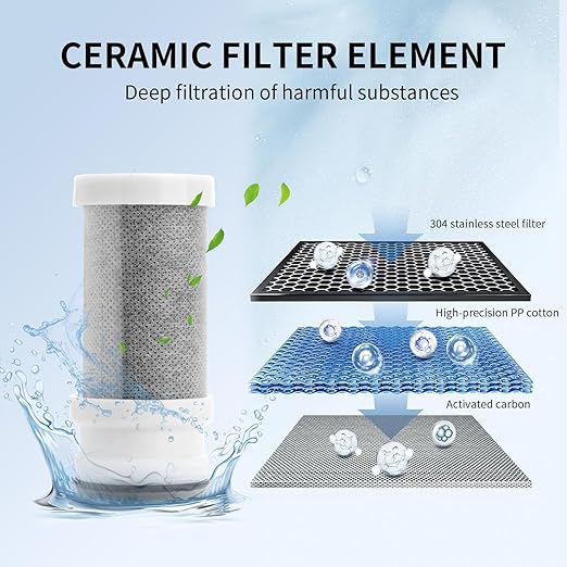 Water Filter for Sink Faucet,Sink Water Filter,Reduces Chlorine, Sand and Odors,Dual-Mode Water Purifier,Rapid Flow- Suitable for Kitchen,Sink,Home Bathroom