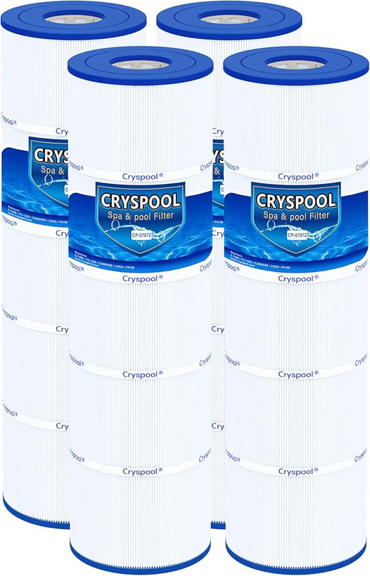 Cryspool® 07072 Filter Compatible with CX880XRE, SwimClear C4030, C4025, C4020, PA106-PAK4, C-7488, FC-1226, 4×106 Sq. Ft Pool Filter Cartridge, 4 Pack