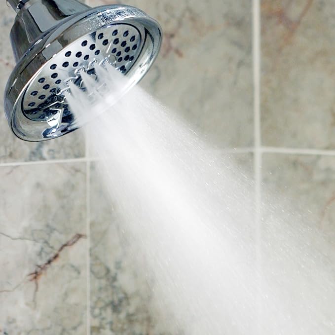 Massaging Shower Head High Pressure - Multi-Function, Massage Rainfall Showerhead With Boosting Mist For Low Flow Showers & Adjustable Water Saving Nozzle, 2.5 GPM - Chrome