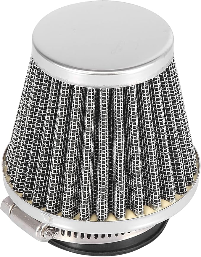 Motoforti 4pcs Universal 44mm Air Filter Cleaner Round Tapered Replacement for Motorcycle Black
