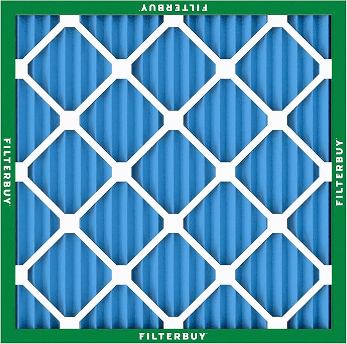 Filterbuy 14x14x1 Air Filter MERV 13 (MPR 1900) Health Defense Replacement (1-Pack), Electrostatic Pleated HVAC AC Furnace Filters, Made in USA (Actual Size: 13.75 x 13.75 x 0.75)