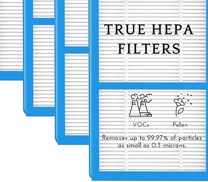 Nispira AER1 Filter Replacement for Holmes Air Purifier HAPF30AT HAP242-NUC Total Air HEPA 6 Packs, 1.2 x 10 x 4.6 Inches