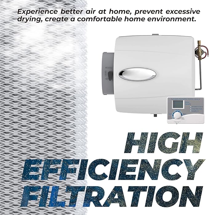 10 Replacement Water Panel Filter for Aprilaire Whole House Humidifier Pad Filters Models 110, 220, 500, 500A, 500M, 550, 550A, 558 Humidifier Replacement Wicks Filter,Furnace Humidifier Filter