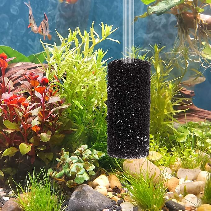 4 Pack Aquarium Pre-Filter, Small Foam Sponge Pond Filter Pad Media for Replacement Filter Fish Tank, for Outdoor Ponds