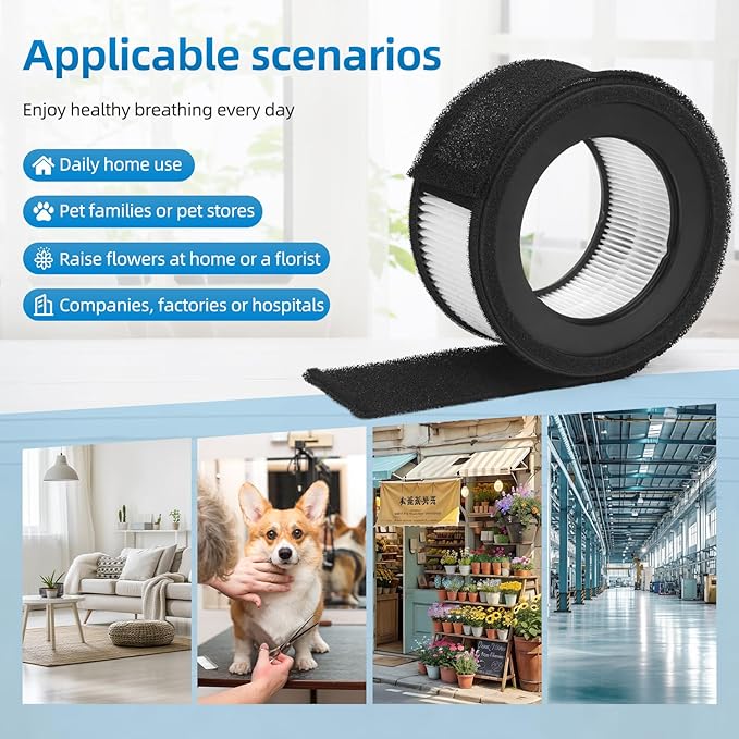 Z-1000 Replacement Filter Compatible with TruSens Z-1000 Air Purifier,H13 Activated carbon,Model AFH-Z1000-01 2 Pack