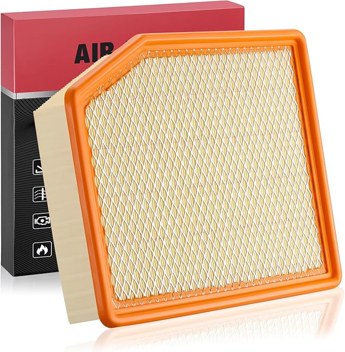 BDFHYK CA12404 Engine Air Filter Compatible with Cadillac Escalade ESV & Chevrolet Silverado 1500 Suburban Tahoe & GMC Sierra 1500 Yukon, 2019-2023, 2.7L 4.3L 5.3L 6.2L, Replace# PA99417, 84121217